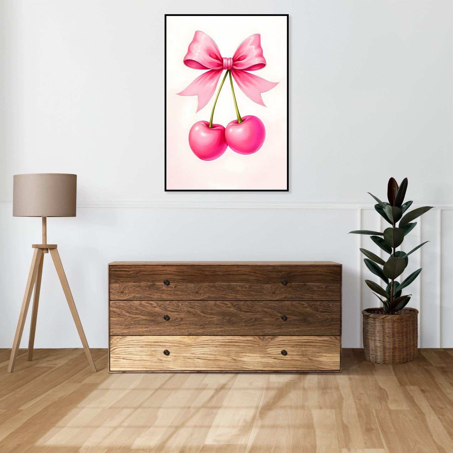 Plakat  Nowoczesny Owoce I Cherry I Pop Art Vintage do Salonu