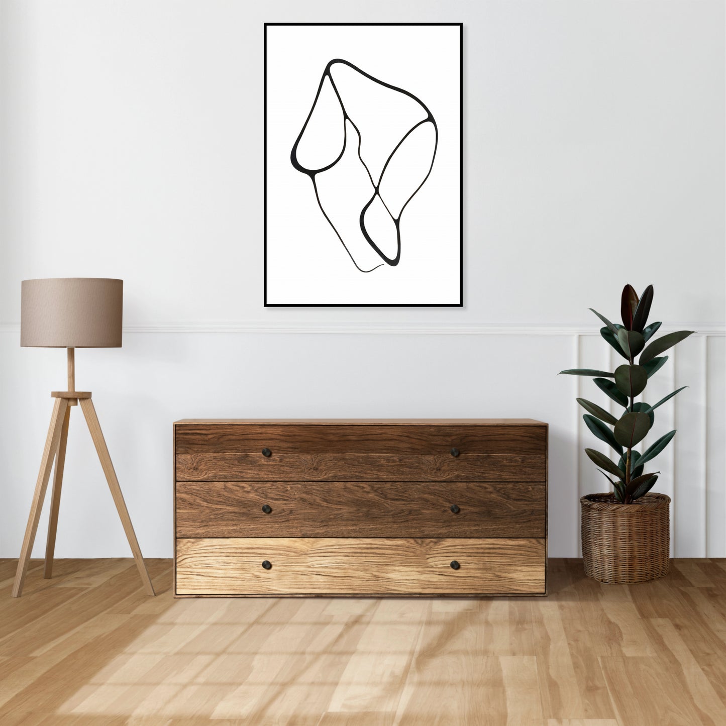 Plakat  Kreśla 1 Minimalistyczny , Wnętrza Styl Skandynawski, Boho