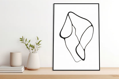 Plakat  Kreśla 1 Minimalistyczny , Wnętrza Styl Skandynawski, Boho