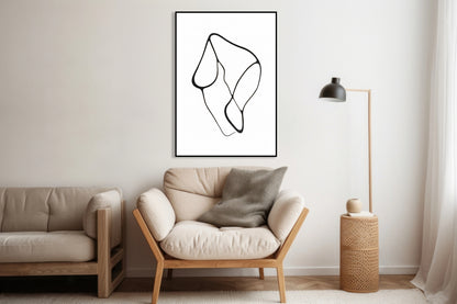 Plakat  Kreśla 1 Minimalistyczny , Wnętrza Styl Skandynawski, Boho