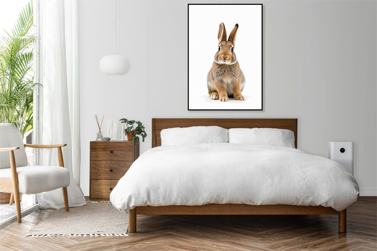 Plakat  Vintage Artystyczny | Królik 2 | Portret Zwierząt Pop Art
