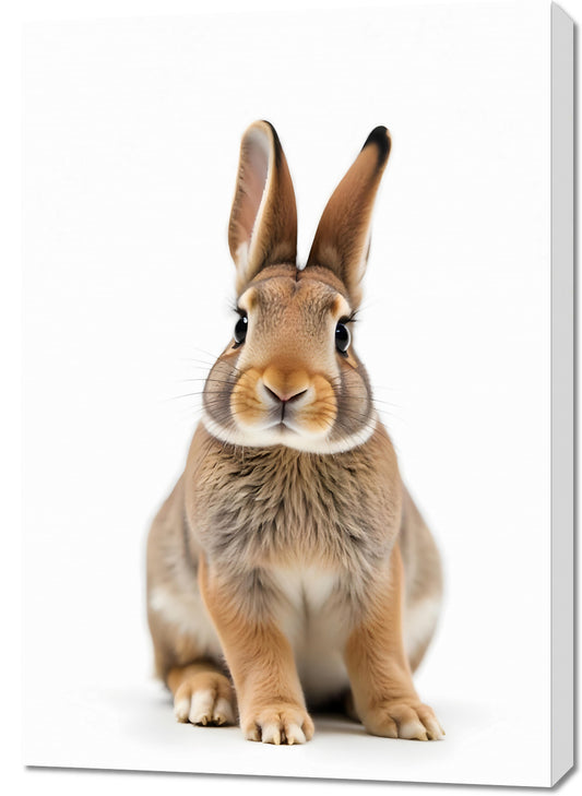 Obraz  Vintage Artystyczny | Królik 2 | Portret Zwierząt Pop Art