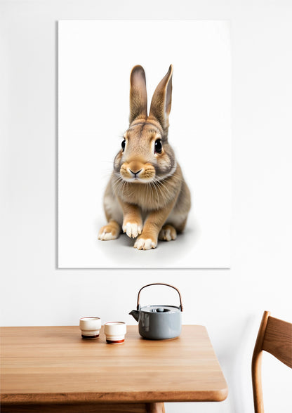 Obraz  Vintage Artystyczny | Królik 3 | Portret Zwierząt Pop Art