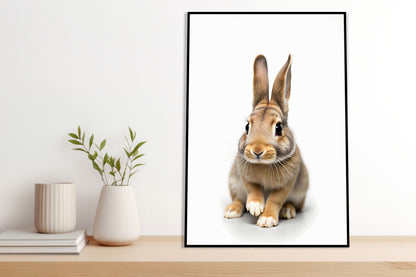 Plakat  Vintage Artystyczny | Królik 3 | Portret Zwierząt Pop Art