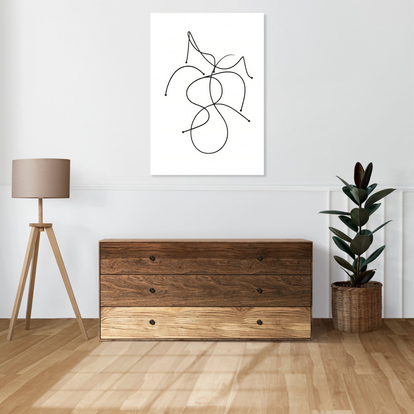 Obraz   Kreśla 3 Minimalistyczny , Wnętrza Styl Skandynawski, Boho