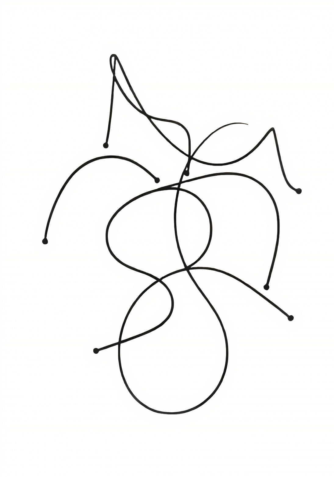 Plakat   Kreśla 3 Minimalistyczny , Wnętrza Styl Skandynawski, Boho