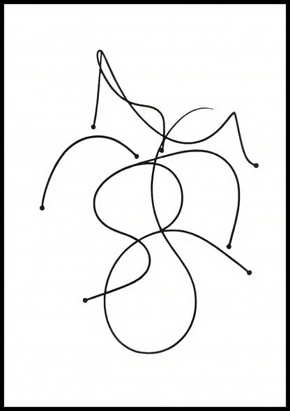 Plakat   Kreśla 3 Minimalistyczny , Wnętrza Styl Skandynawski, Boho