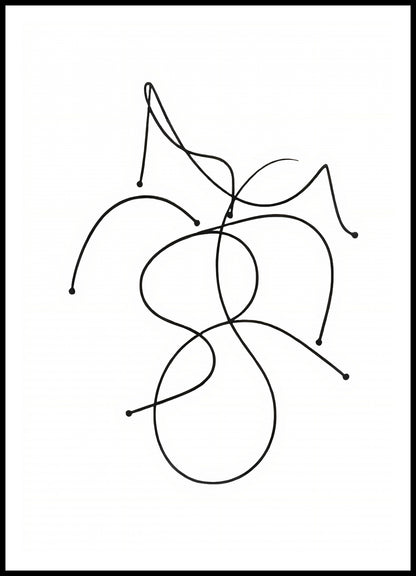 Plakat   Kreśla 3 Minimalistyczny , Wnętrza Styl Skandynawski, Boho