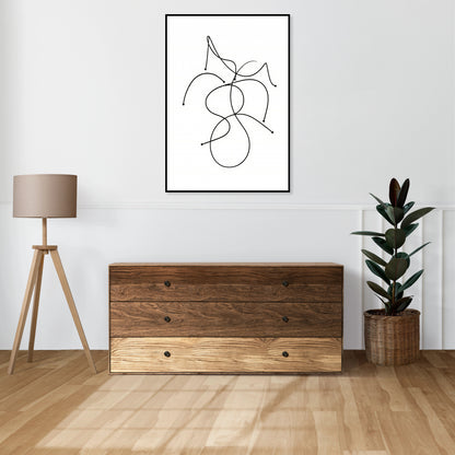 Plakat   Kreśla 3 Minimalistyczny , Wnętrza Styl Skandynawski, Boho