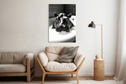 Obraz  Vintage Artystyczny | Hipuś | Portret Zwierząt Pop Art
