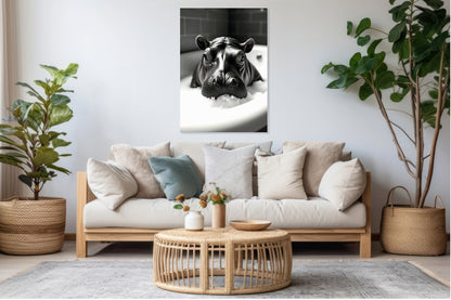 Obraz  Vintage Artystyczny | Hipuś | Portret Zwierząt Pop Art