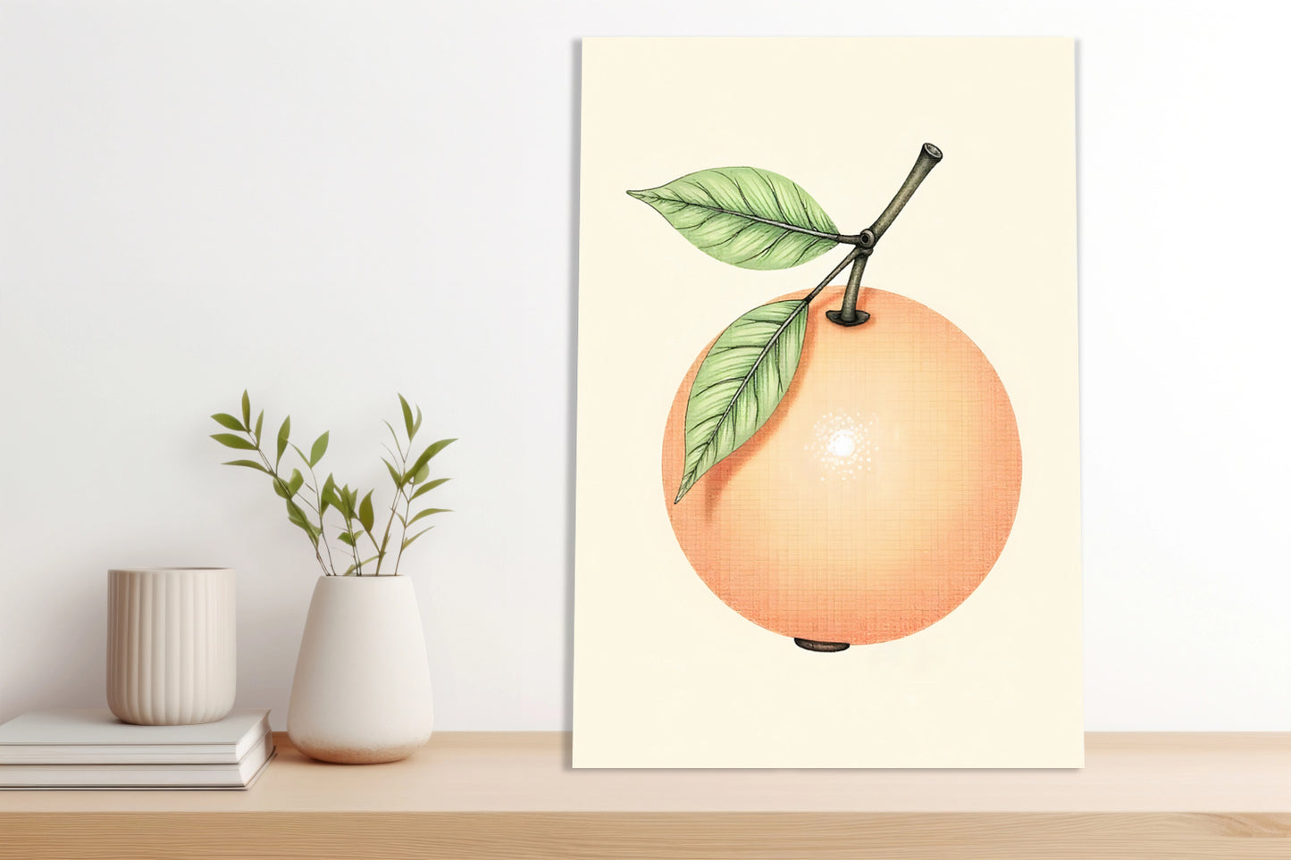 Obraz  Oranż Minimalistyczny , Wnętrza Styl Skandynawski, Boho