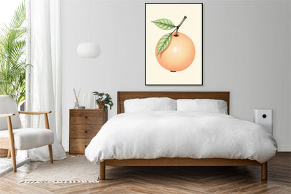 Plakat  Oranż Minimalistyczny , Wnętrza Styl Skandynawski, Boho