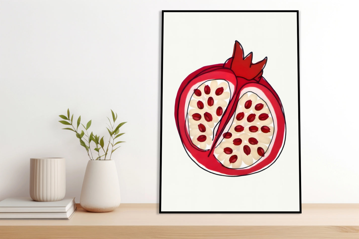 Plakat  Nowoczesny Owoce I Granat I Pop Art Vintage
