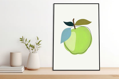 Plakat  Nowoczesny Owoce I Jabłko I Pop Art Vintage