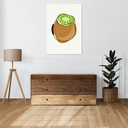 Obraz   Nowoczesny Owoce I Kiwi I Pop Art Vintage