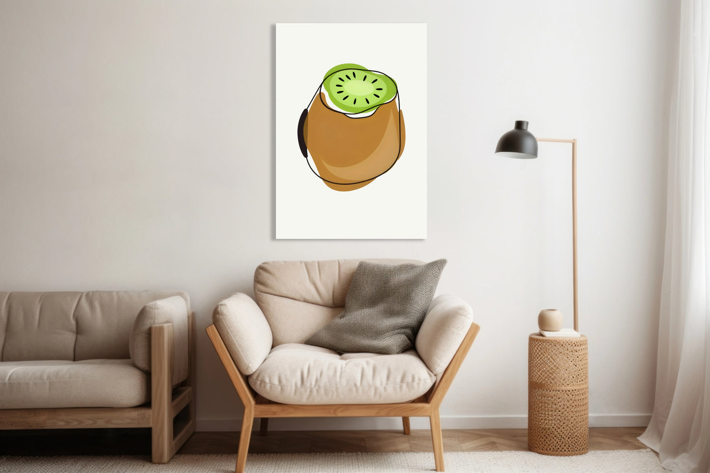 Obraz   Nowoczesny Owoce I Kiwi I Pop Art Vintage