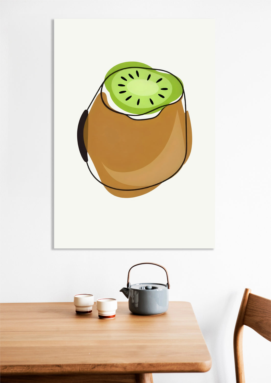 Obraz   Nowoczesny Owoce I Kiwi I Pop Art Vintage