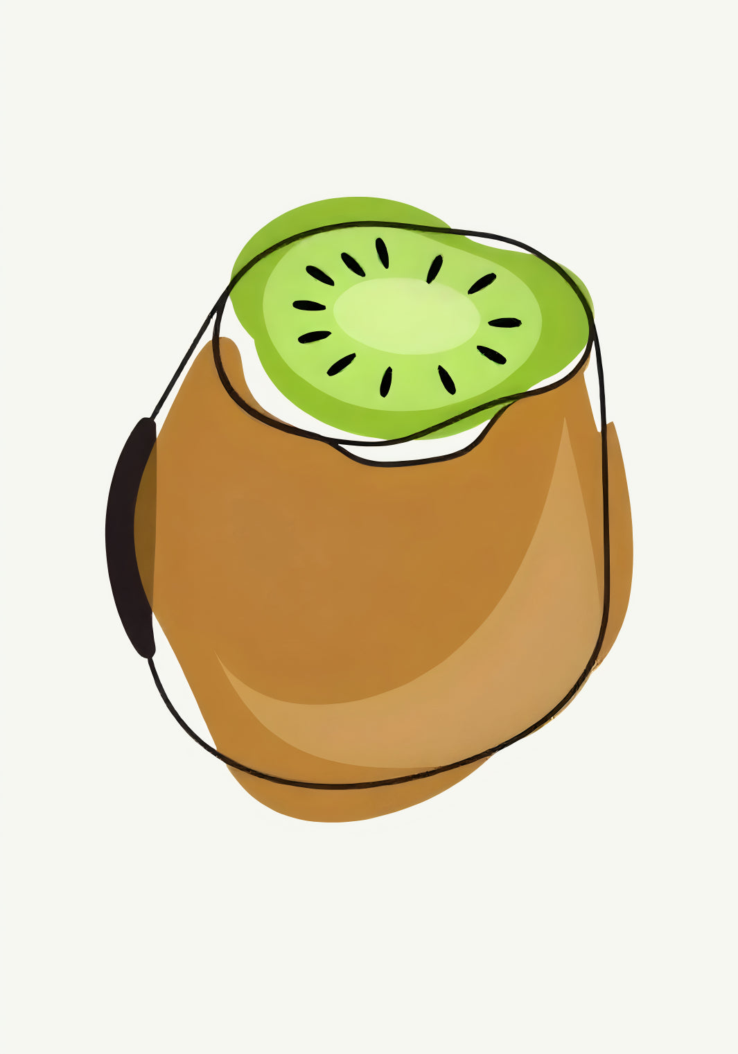 Plakat   Nowoczesny Owoce I Kiwi I Pop Art Vintage