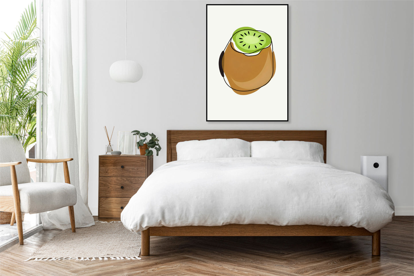 Plakat   Nowoczesny Owoce I Kiwi I Pop Art Vintage