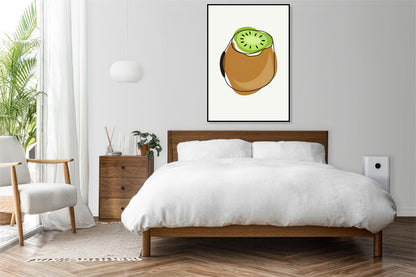 Plakat   Nowoczesny Owoce I Kiwi I Pop Art Vintage