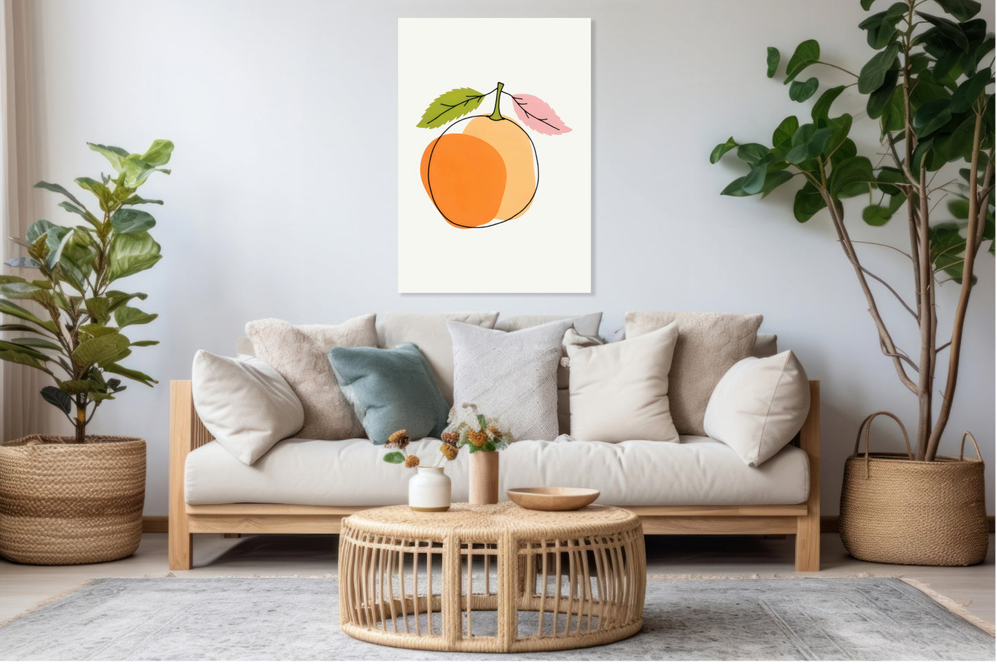 Obraz  Nowoczesny Owoce I Pomarańcz I Pop Art Vintage