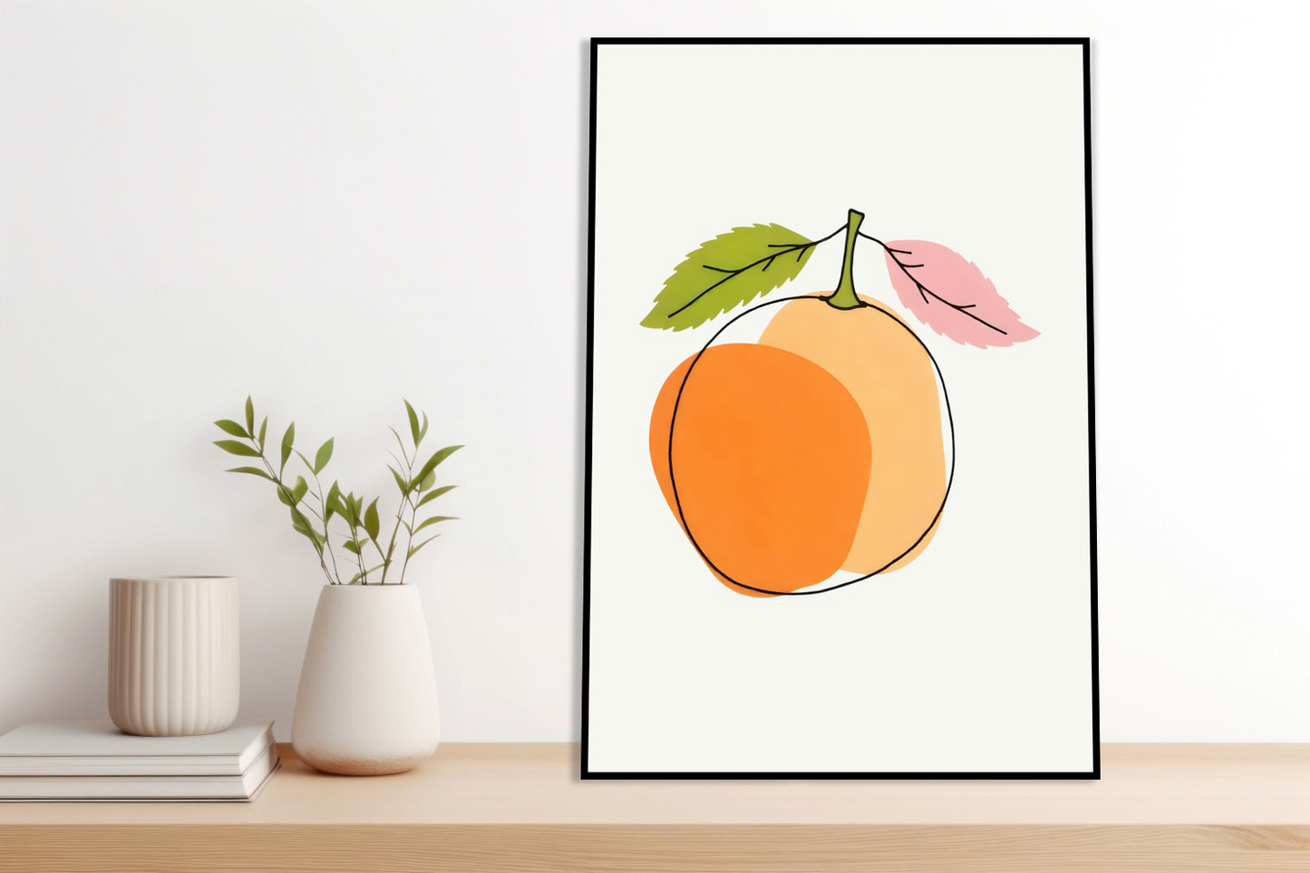 Plakat  Nowoczesny Owoce I Pomarańcz I Pop Art Vintage