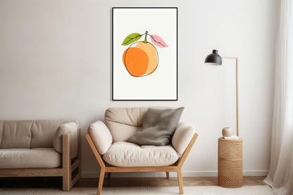 Plakat  Nowoczesny Owoce I Pomarańcz I Pop Art Vintage