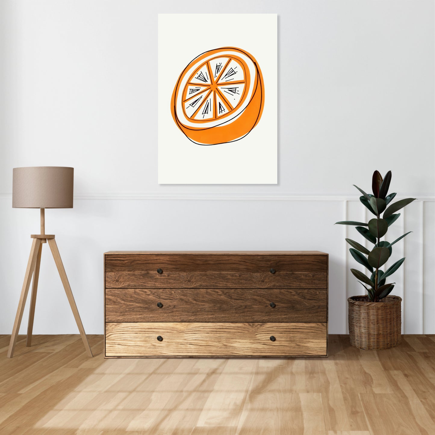Obraz  Nowoczesny Owoce I Pomarańcz 2 I Pop Art Vintage