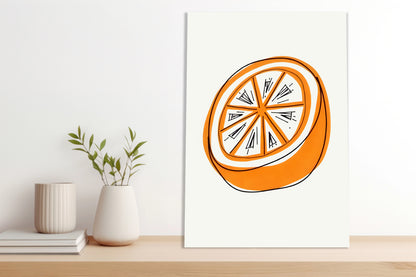 Obraz  Nowoczesny Owoce I Pomarańcz 2 I Pop Art Vintage