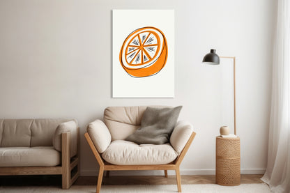 Obraz  Nowoczesny Owoce I Pomarańcz 2 I Pop Art Vintage
