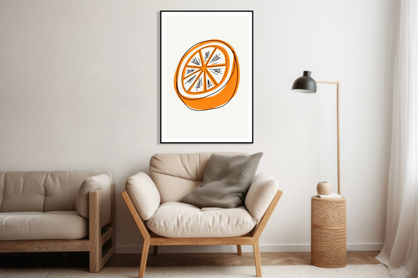 Plakat  Nowoczesny Owoce I Pomarańcz 2 I Pop Art Vintage