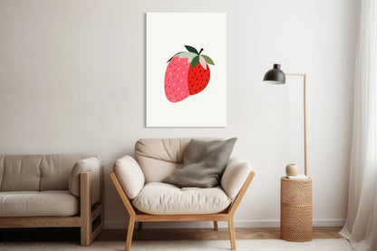 Obraz  Nowoczesny Owoce I TruskawkaI Pop Art Vintage