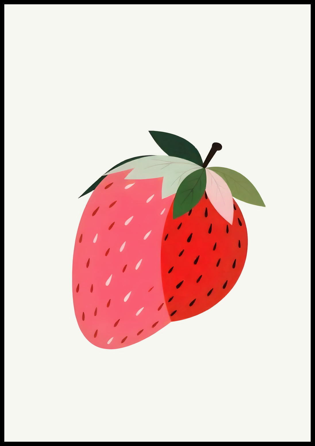 Plakat  Nowoczesny Owoce I TruskawkaI Pop Art Vintage