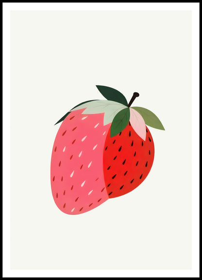 Plakat  Nowoczesny Owoce I TruskawkaI Pop Art Vintage