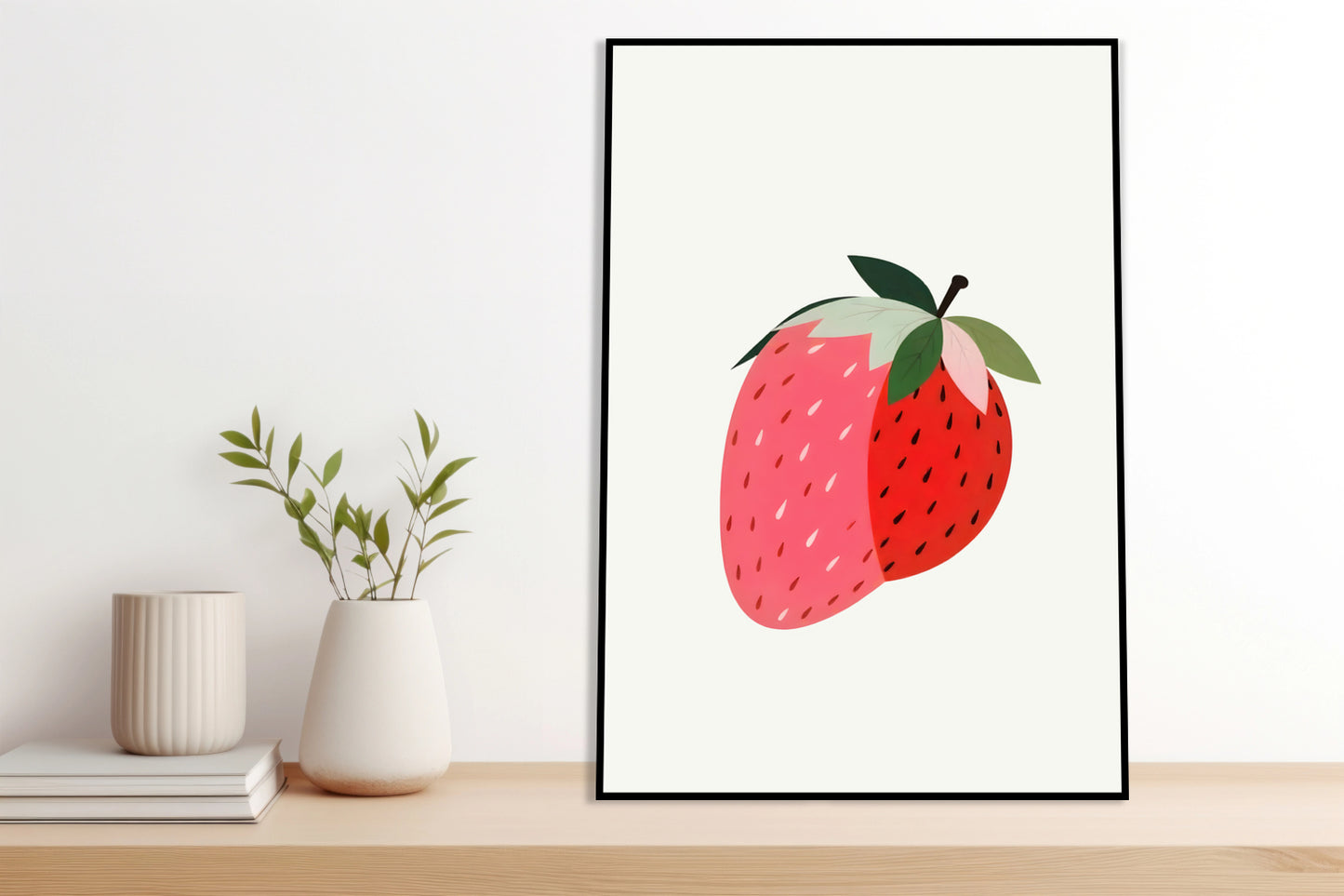 Plakat  Nowoczesny Owoce I TruskawkaI Pop Art Vintage
