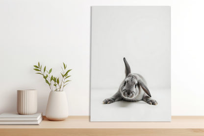 Obraz  Vintage Artystyczny | Zając | Portret Zwierząt Pop Art
