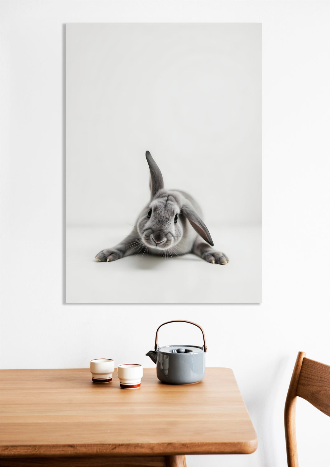 Obraz  Vintage Artystyczny | Zając | Portret Zwierząt Pop Art