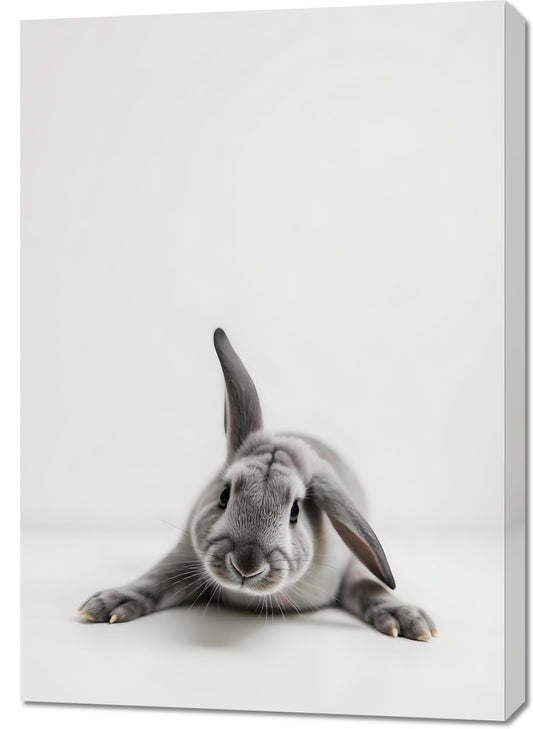 Obraz  Vintage Artystyczny | Zając | Portret Zwierząt Pop Art