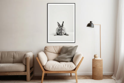 Plakat  Vintage Artystyczny | Zając 3 | Portret Zwierząt Pop Art