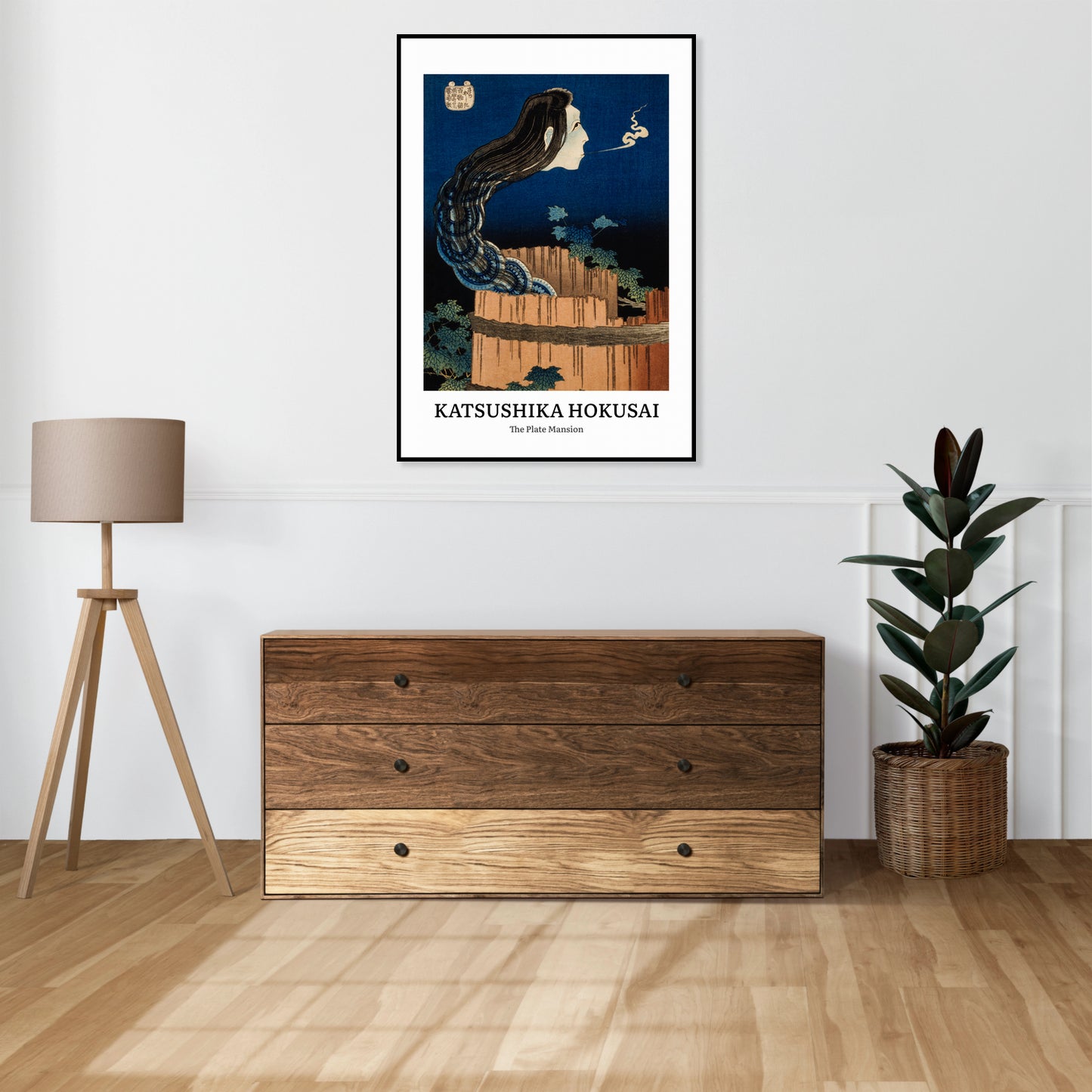 Obraz  Design Plate Mansion, Hokusai Vintage do Salonu