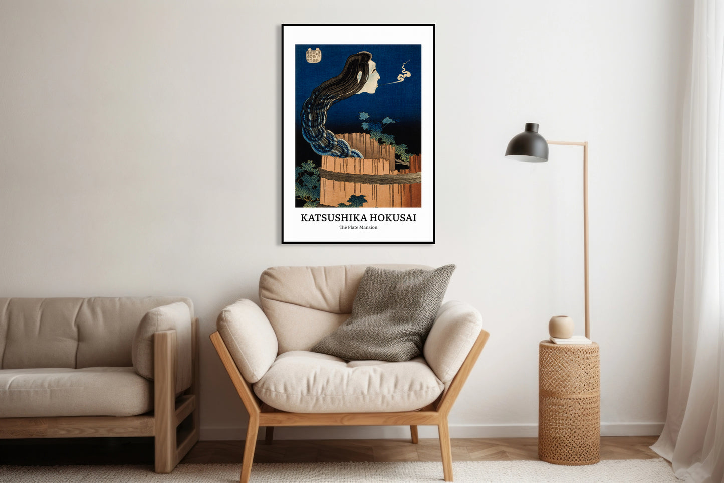Obraz  Design Plate Mansion, Hokusai Vintage do Salonu