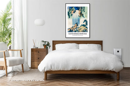 Obraz  Design Yoro Waterfall, Hokusai Vintage do Salonu