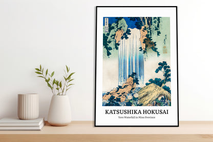 Obraz  Design Yoro Waterfall, Hokusai Vintage do Salonu