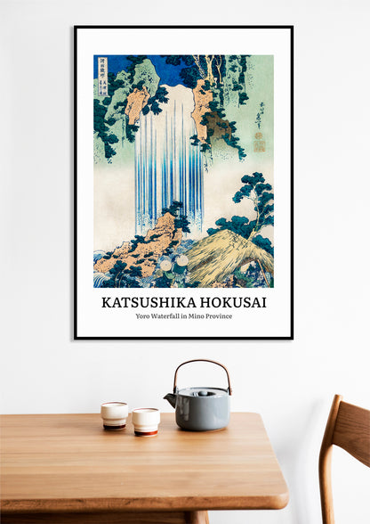 Obraz  Design Yoro Waterfall, Hokusai Vintage do Salonu