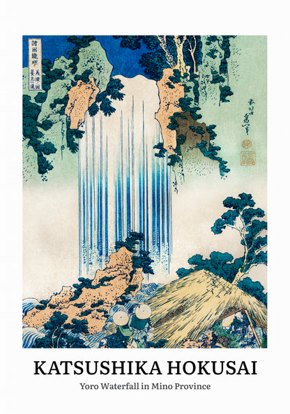 Plakat  Design Yoro Waterfall, Hokusai Vintage do Salonu