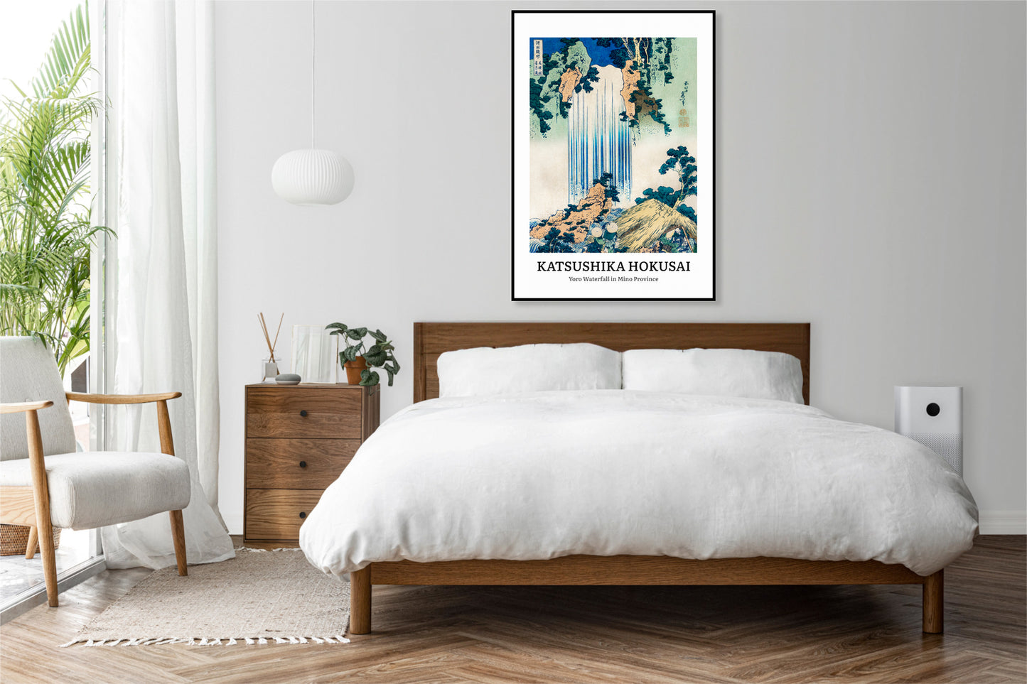 Plakat  Design Yoro Waterfall, Hokusai Vintage do Salonu