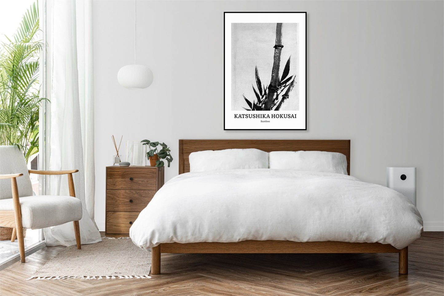 Obraz  Design Bamboo, Hokusai Vintage do Salonu