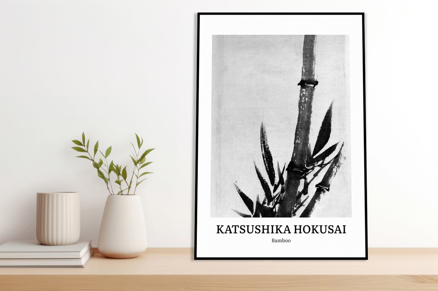 Obraz  Design Bamboo, Hokusai Vintage do Salonu