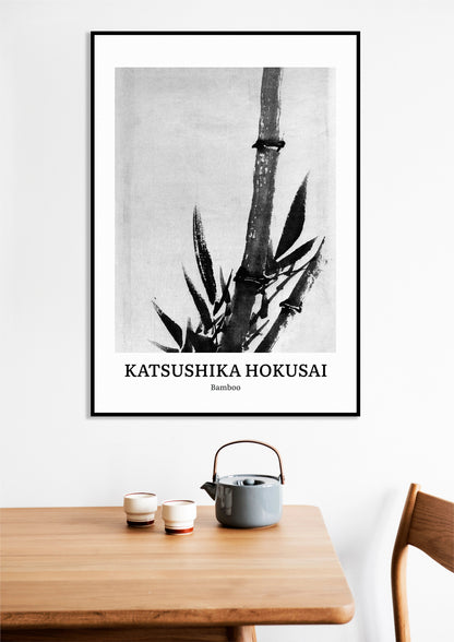 Obraz  Design Bamboo, Hokusai Vintage do Salonu